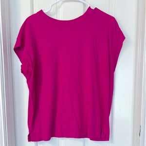 Extended Shoulder T-Shirt - A New Day - Magenta, Size L